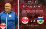 B tým remizovalo se silnou Spartou Košíře